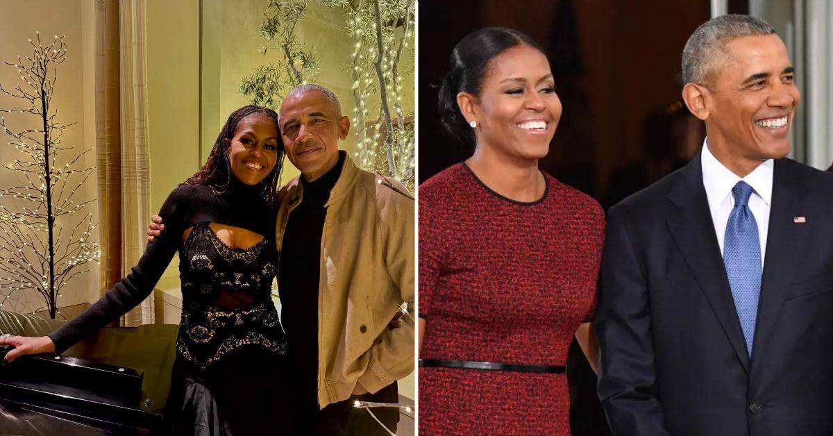 Photo of The former first family looked elegant in their latest holiday photos. 