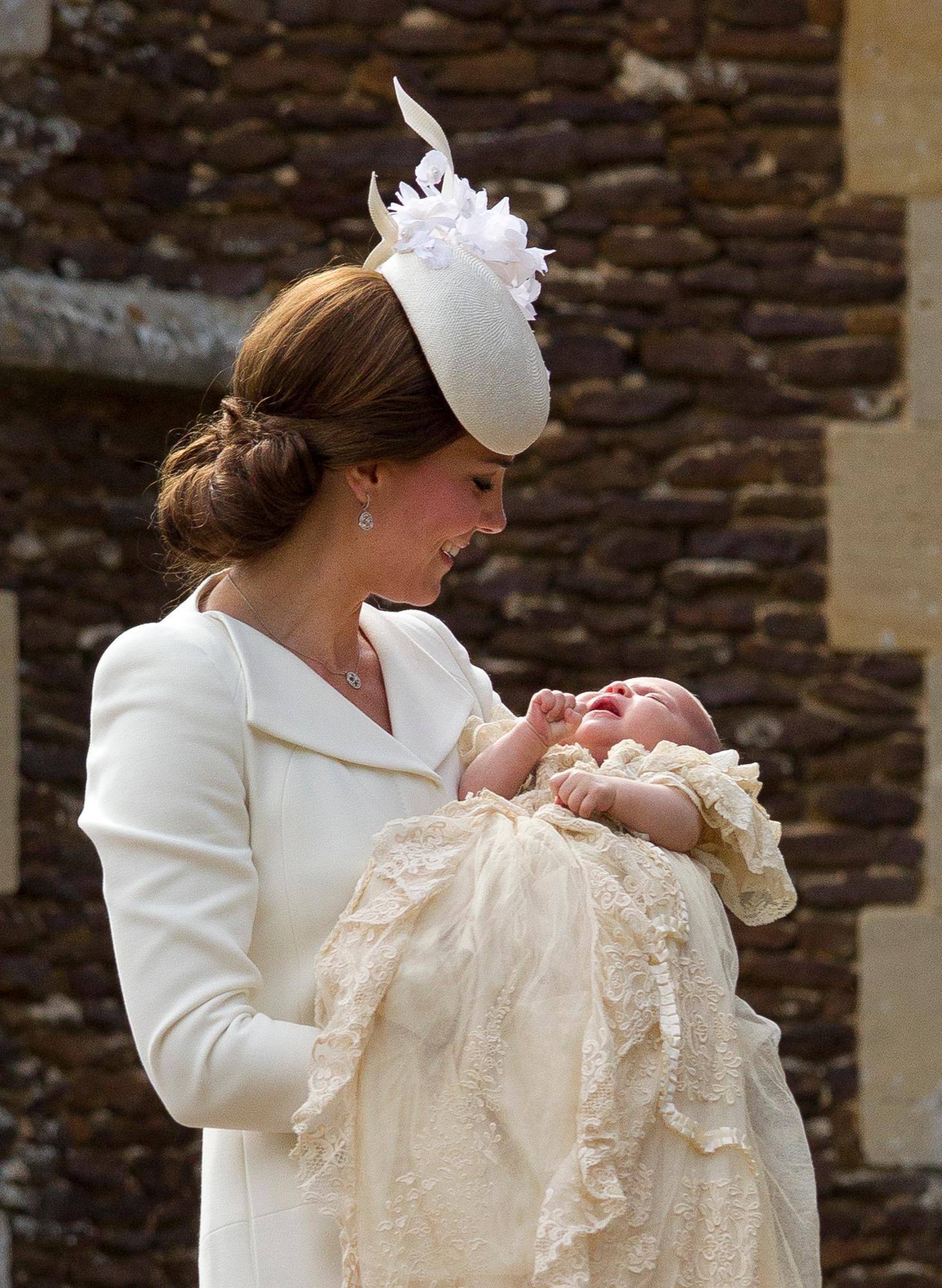 Princess charlotte christening diana kate middleton prince george