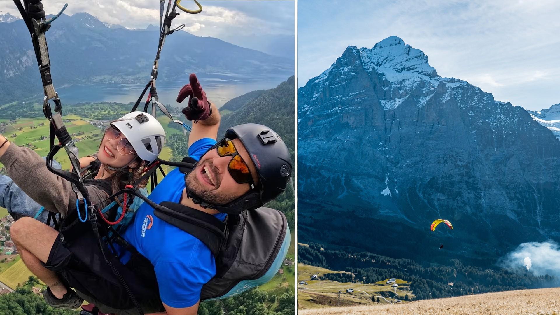 Paragliding over Grindelwald delivers an unforgettable bird’s-eye view of the Swiss Alps, with breathtaking scenery and plenty of high-flying thrills.