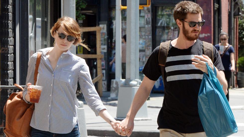 Emma Stone and Andrew Garfield out and about in New York