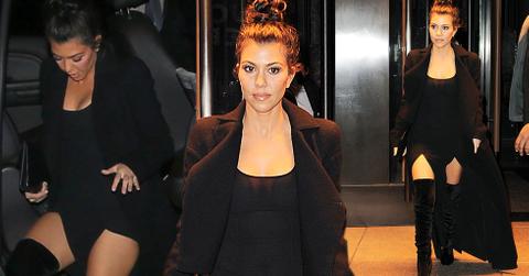 kourtney kardashian thighs fashion week