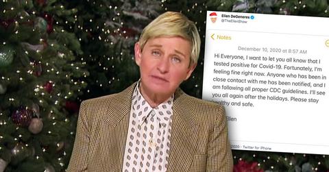 Ellen DeGeneres Reveals She Tested Positive For COVID-19
