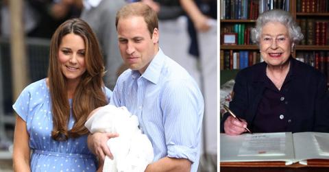 prince william kate middleton newborn prince george and queen elizabeth ii