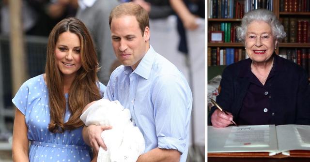 prince william kate middleton newborn prince george and queen elizabeth ii