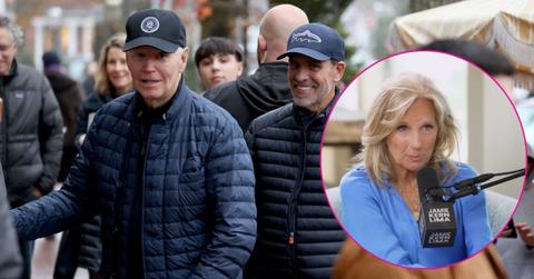 Split Photo of Joe Biden, Jill Biden and Hunter Biden