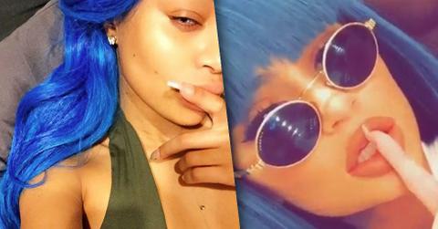 Kylie jenner blac chyna feud blue wig