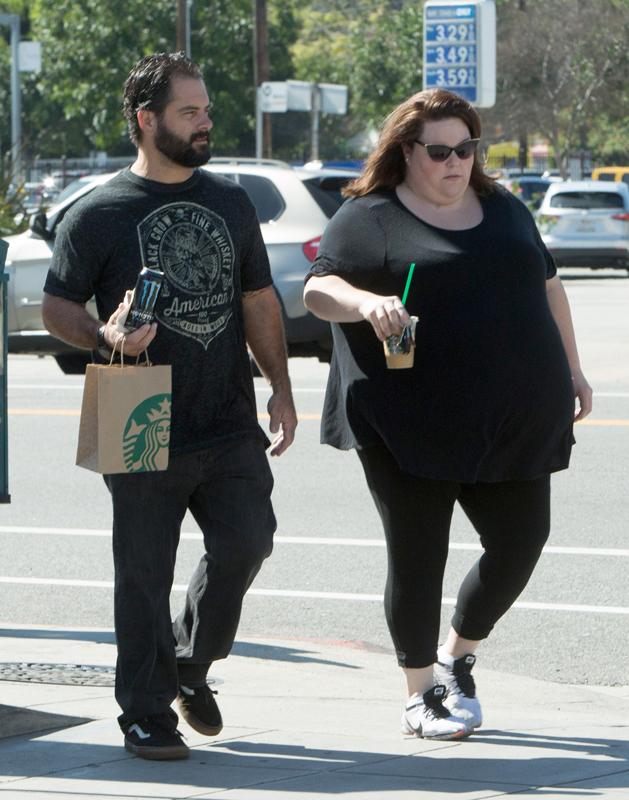 Exclusive&#8230; Chrissy Metz Grabs Starbucks With Her Boyfriend On Valentine&#8217;s Day ***NO INTERNET USE W/O PRIOR AGREEMENT &#8211; CALL FOR PRICING***