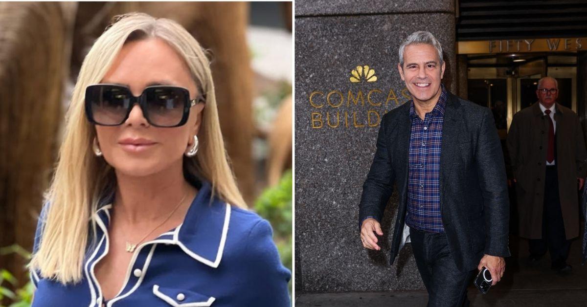 Composite photo of Tamra Judge and Andy Cohen