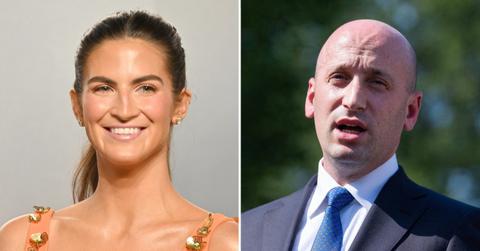 Photo of Kaitlan Collins and Stephen Miller.