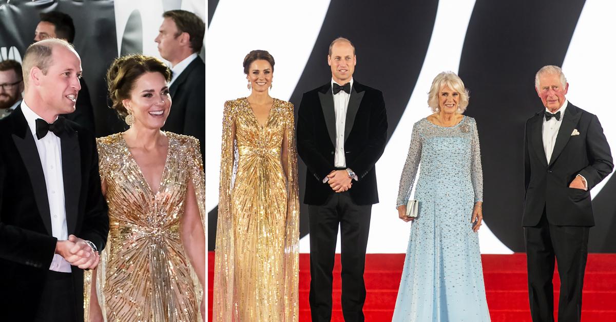 duchess kate prince william prince charles duchess camilla no time to die premiere ok