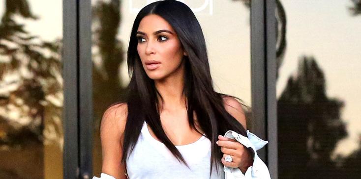 Kim Kardashian has a Sporty Look at the studio