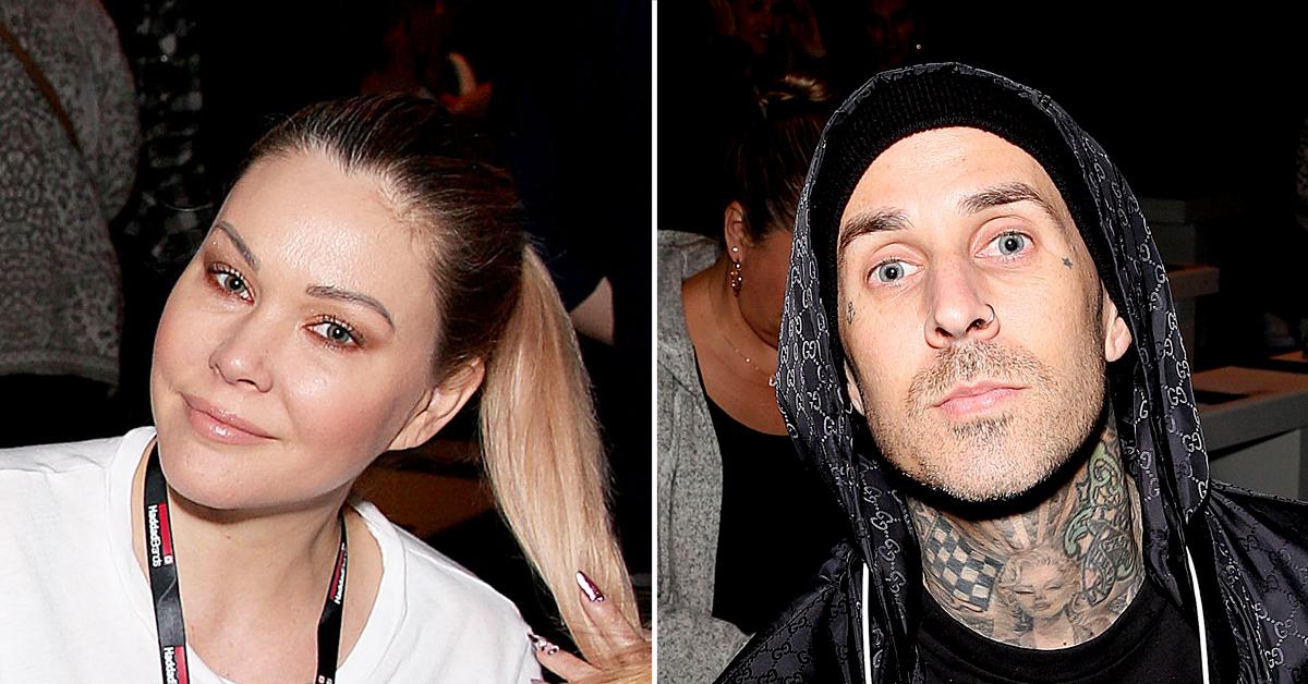 shanna moakler seemingly shades ex travis barker rocker covers tattooed name