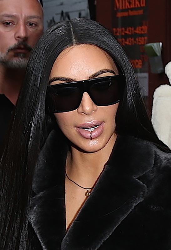 Kim Kardashian Out With Kids And Friends In NYC