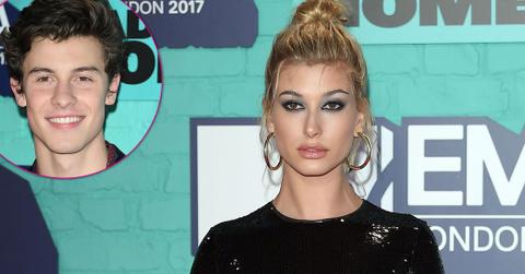 hailey Baldwin shawn mendes together MTV EMA long