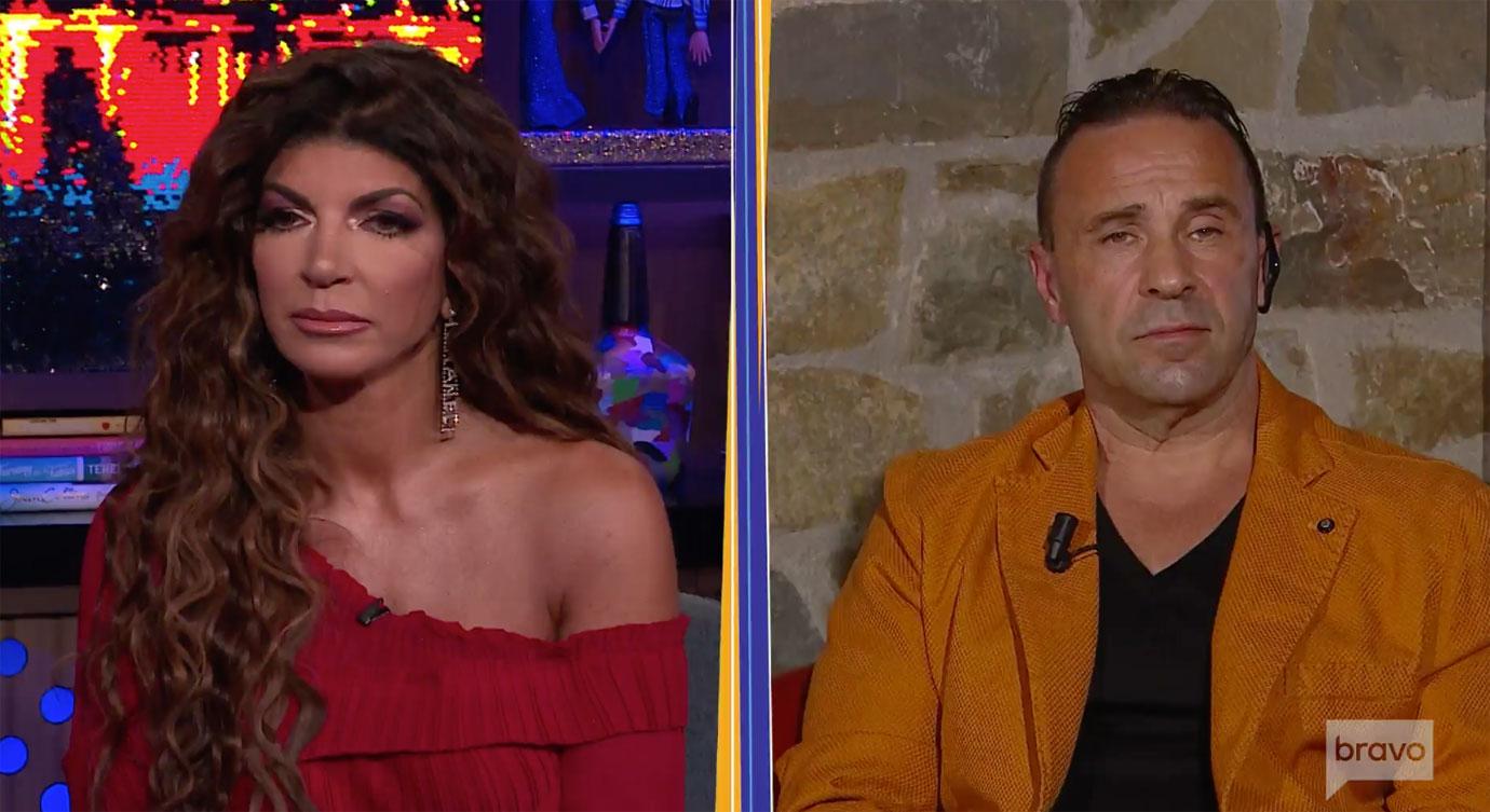 Teresa And Joe Giudice On Camera For Their Andy Cohen Interview