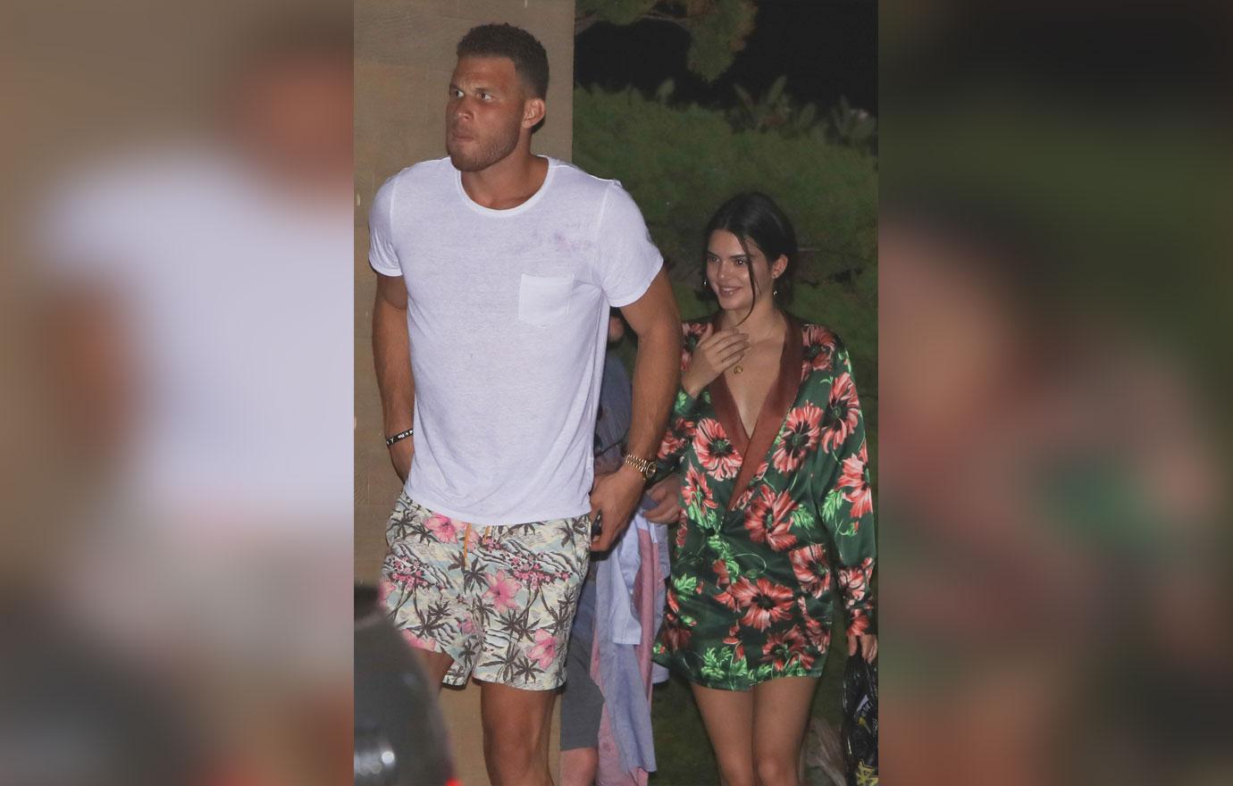 Kendall Jenner and Blake Griffin sport similar tropical print outfits during another night out