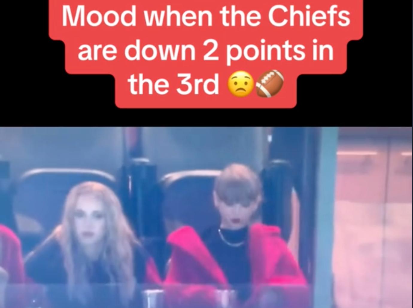 taylor swift travis kelce chiefs game first loss