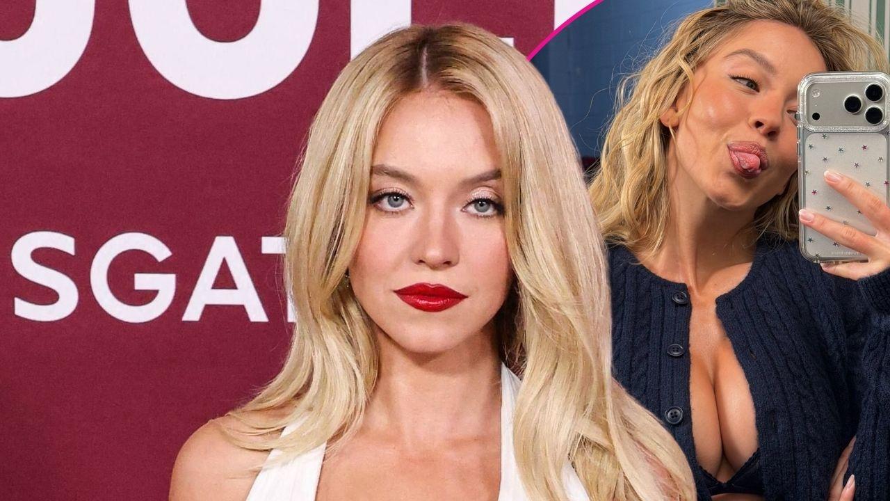 sydney sweeney flaunts cleavage in bra