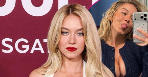sydney sweeney flaunts cleavage in bra
