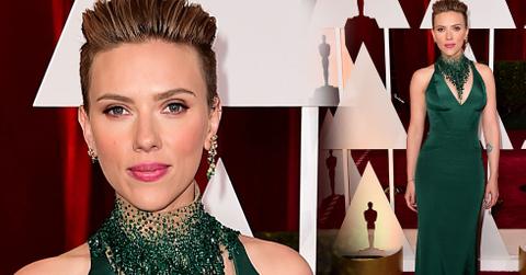Scarlett johannson 2015 oscars arrivals