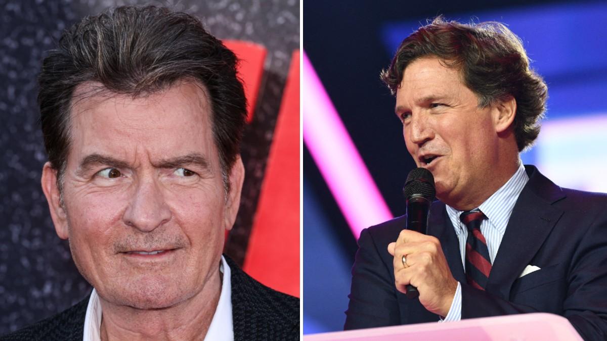 charlie sheen says lot people would vote for tucker carlson president pp
