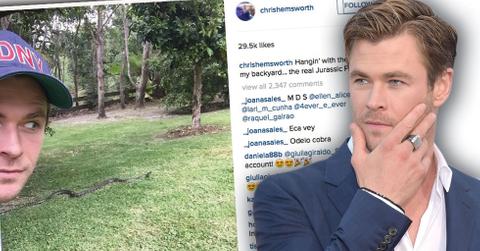 Chris hemsworth joins instagram