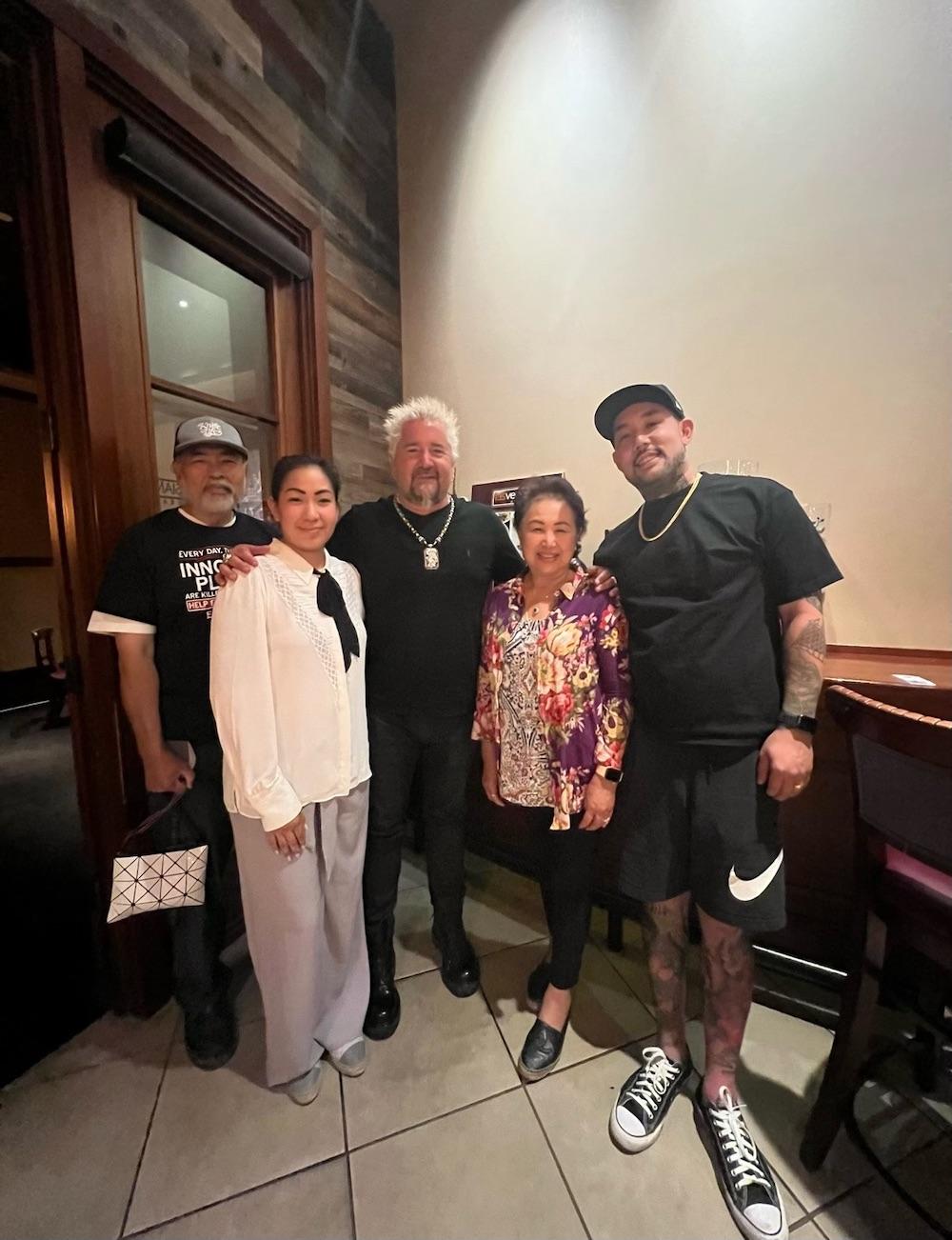 guy fieri at lotus of siam