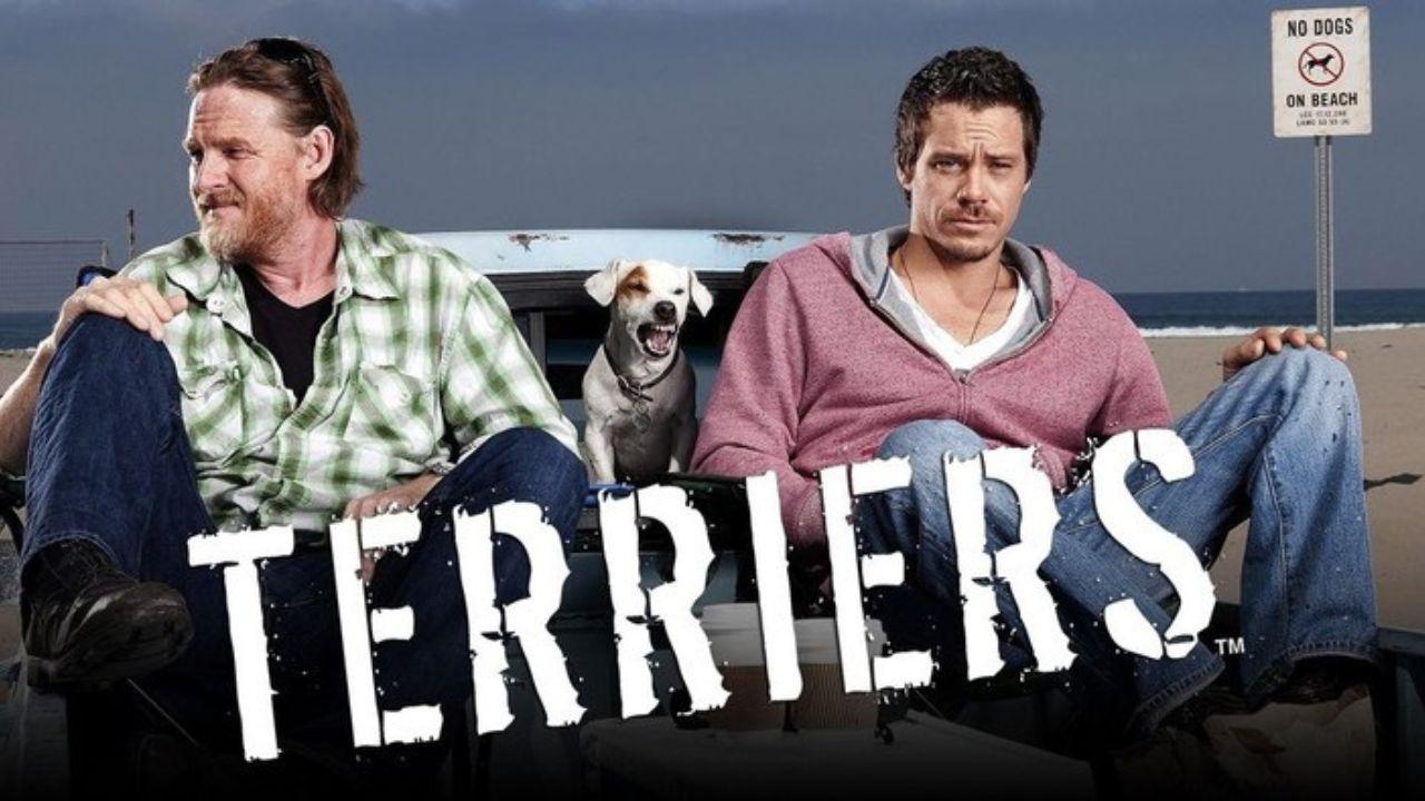 image of ‘Terriers’ premiered in 2010 and followed unlicensed private investigators Hank Dolworth, played by Donal Logue, and Britt Pollack, played by Michael Raymond-James.