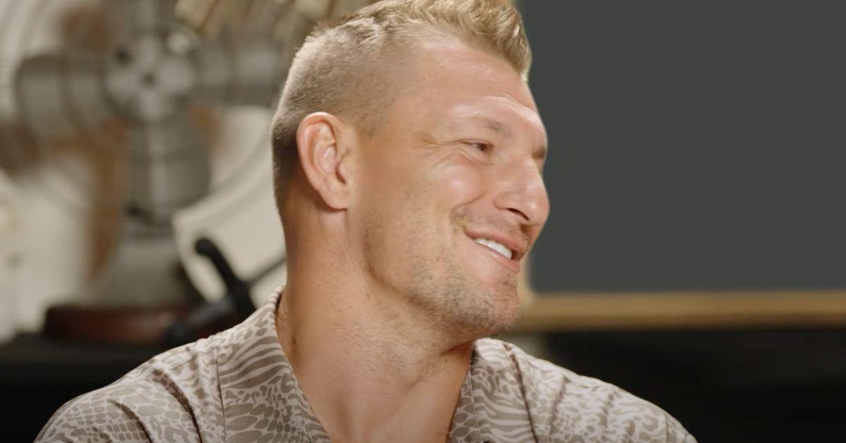 rob gronkowski laughs joke bill belichick jordon hudson relationship