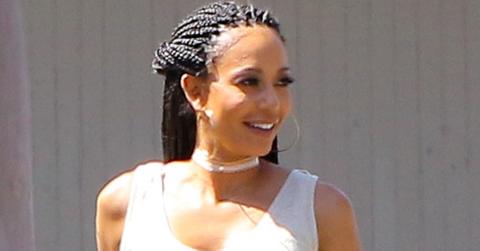 Mel B puts her troubles behind her as she arrives at a film set for work