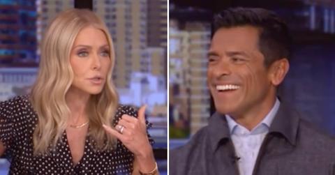 Photo of Kelly Ripa; picture of Mark Consuelos.