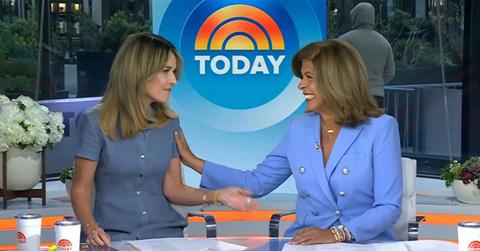 Photo of Savannah Guthrie and Hoda Kotb.