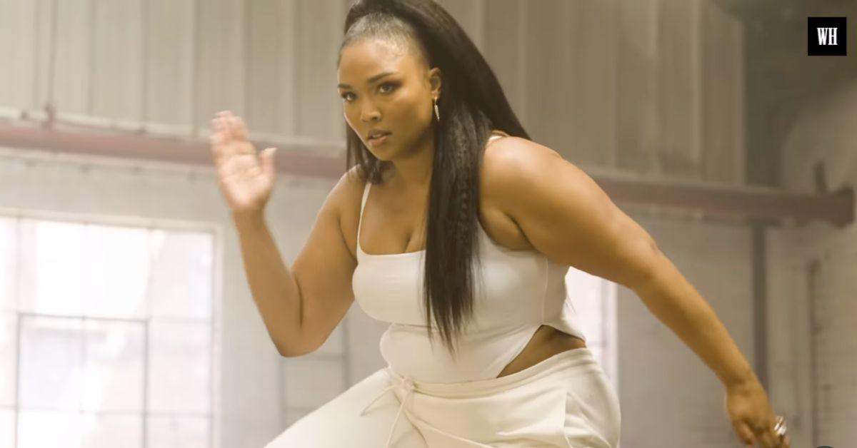 lizzo flaunts slimmed down figure workout video watch