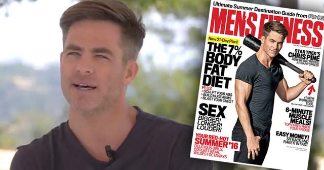 Mens fitness video chris pine cover tease ok wide