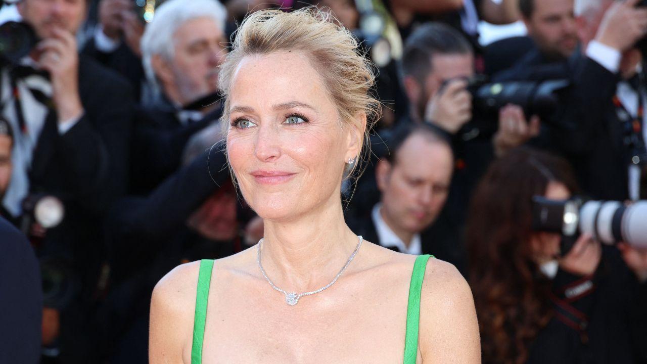 Image of Gillian Anderson admitted she wishes she could be 'less selfish' as a young mother.