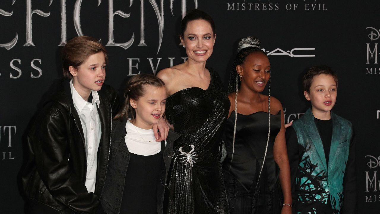 Image of Knox Jolie celebrated his graduation with Angelina Jolie, Pax, Zahara and Vivienne before continuing the festivities in Los Angeles.