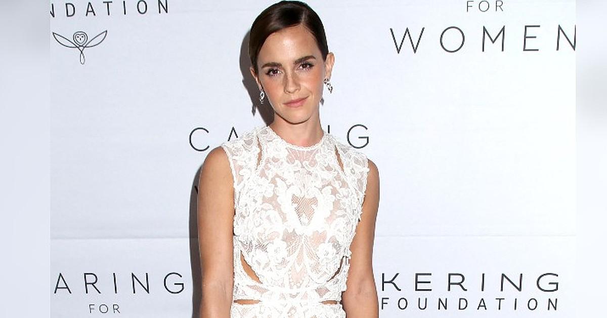 Emma Watson Makes a Rare Appearance in a Lace Alexander McQueen Gown