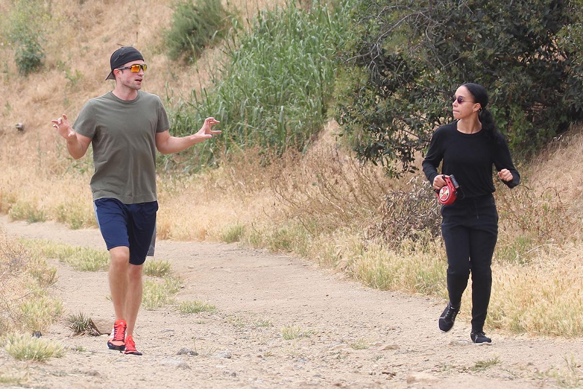 *EXCLUSIVE* Robert Pattinson and FKA Twigs work up a sweat in Malibu