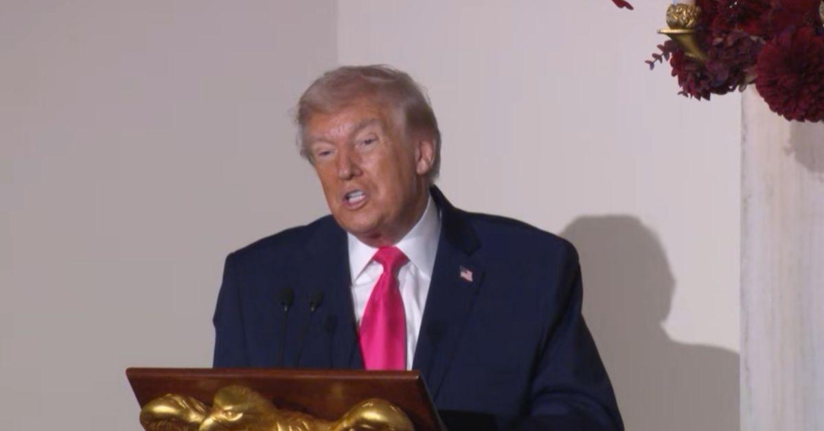 image of Donald Trump singled out a woman at a White House event.