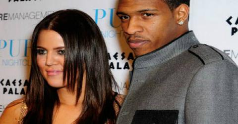 Khloe Kardashian and Rashad McCants on the red carpet.