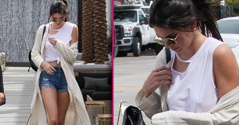Kendall jenner nipple piercing braless shirt HERO