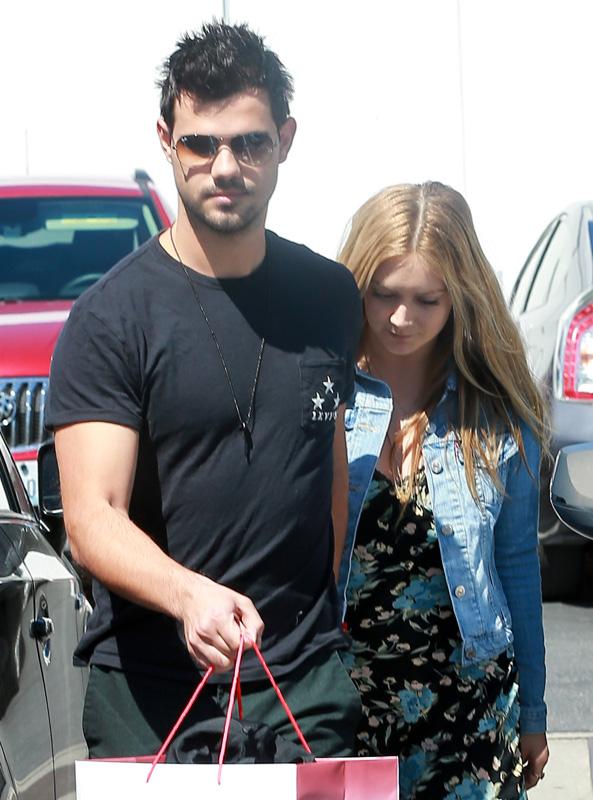 Taylor Lautner And Billie Lourd Shop At Fred Segal
