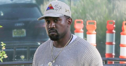 Kanye West wraps up a business meeting at the office