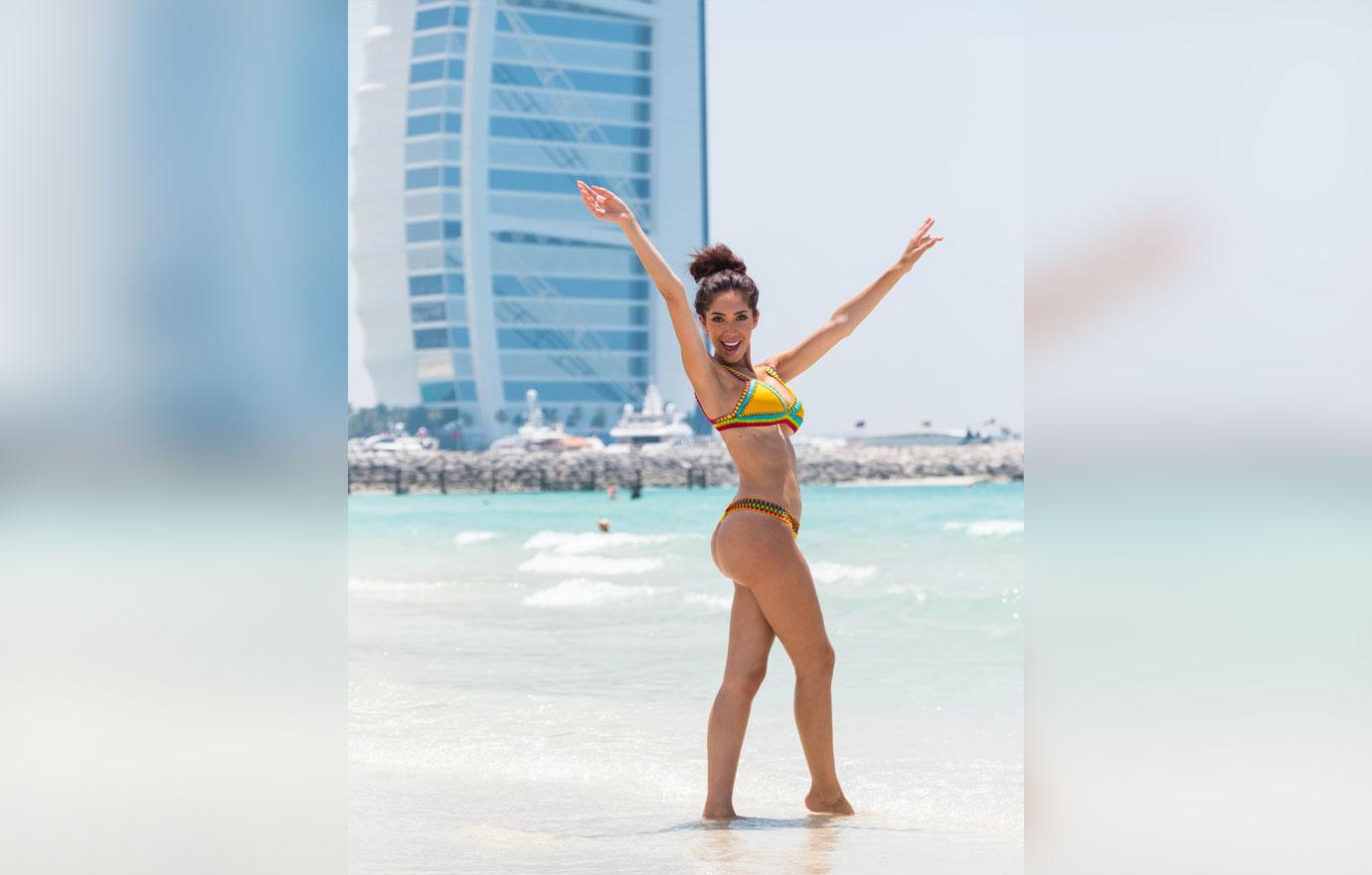 EXCLUSIVE: Farrah Abraham hits the beach in Dubai