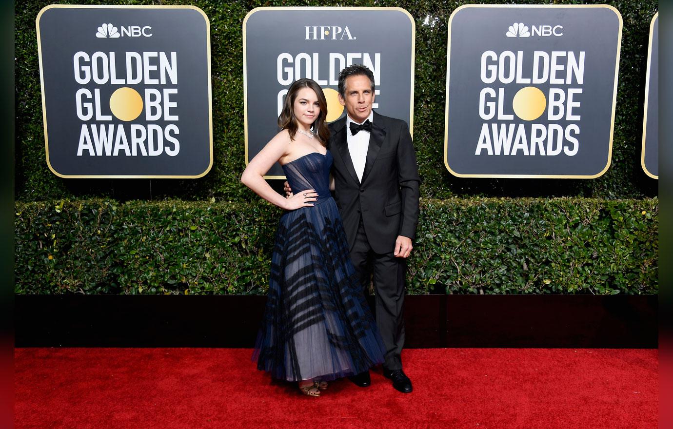 Ben Stiller Takes His Teenage Daughter To The 2019 Golden Globes