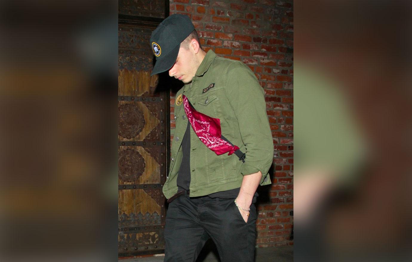 *EXCLUSIVE* Brooklyn Beckham stops by Giorgio Baldi for his mom&#8217;s birthday bash