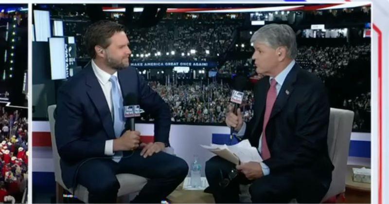 jd vance sean hannity presses questions