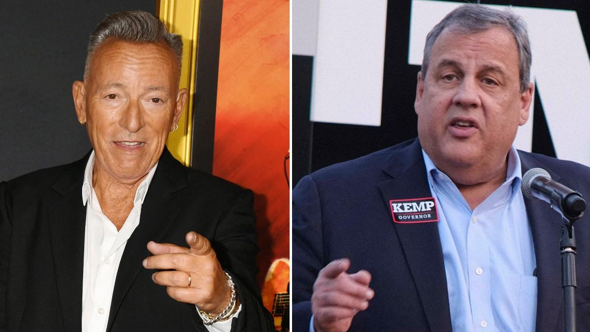Photo of Bruce Springsteen and Chris Christie