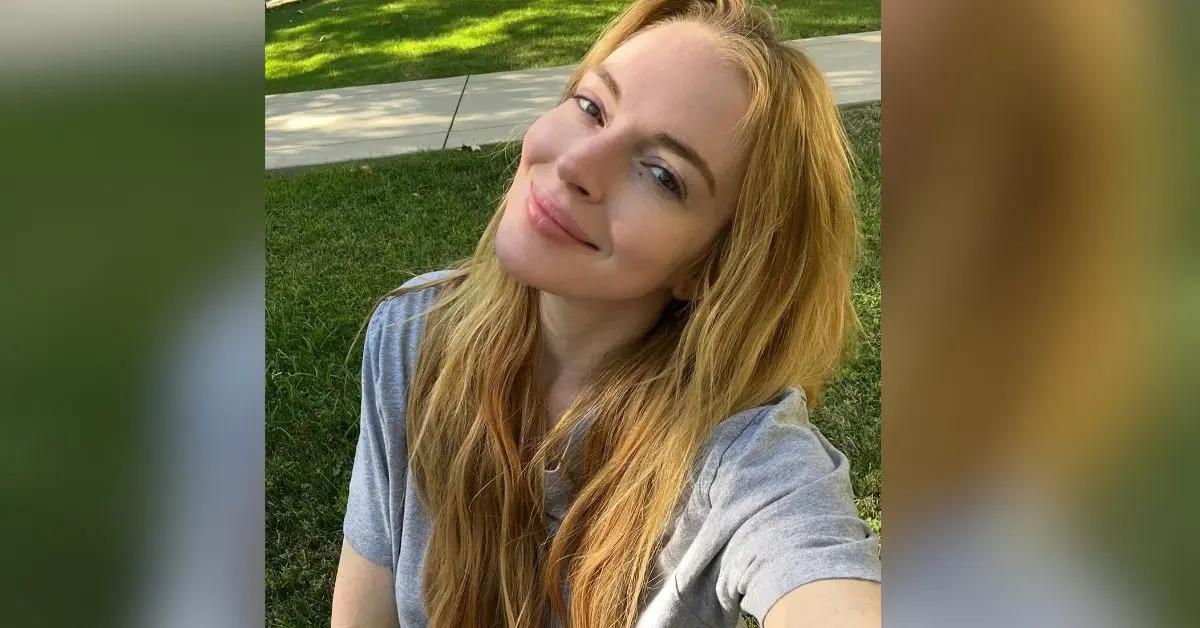 lindsay lohan makeup free selfie face lift rumors photo