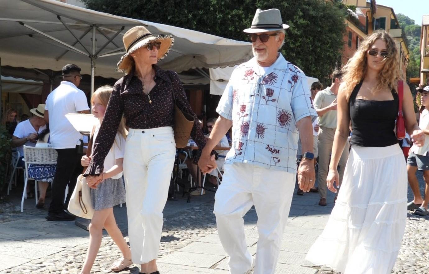 steven spielber seen vacation family portofino